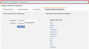 Category Attribute Configuration - Upload CSV Success