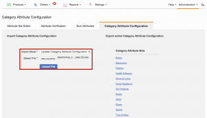 Category Attribute Configuration - Upload CSV